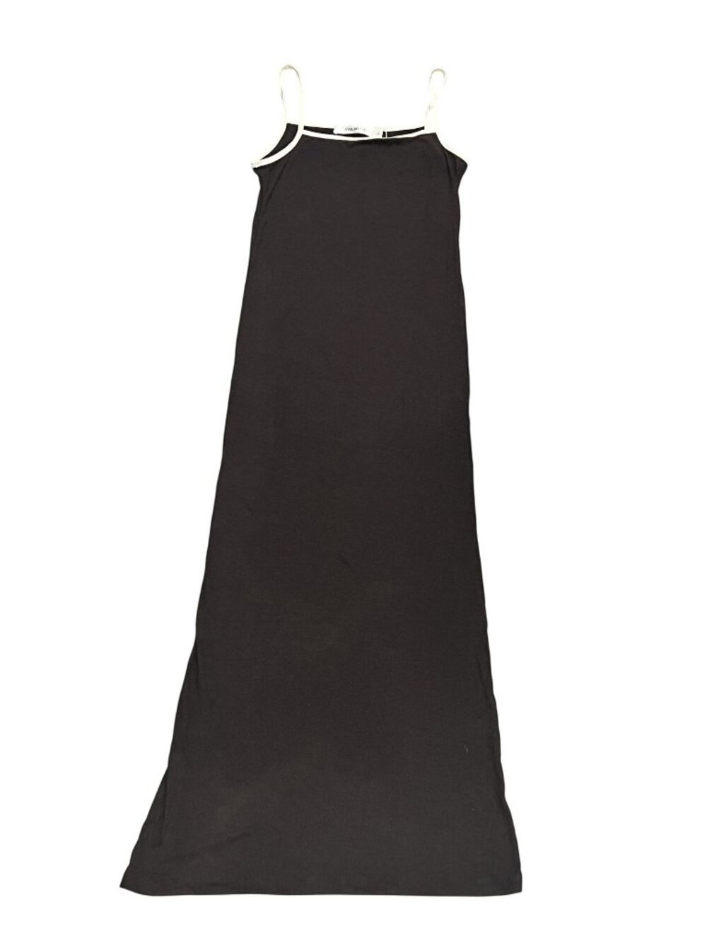 Aya Muse Ribbed Midi Dress in Brown